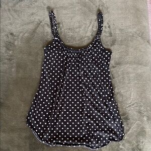 Polka Dot Black and White Women's Top